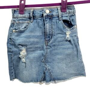 Cat and Jack Girls Midi Skirt Distressed Super Stretch‎ Sz M